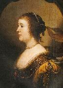 Gerrit van Honthorst Portrait of Amelia van Solms oil painting on canvas
